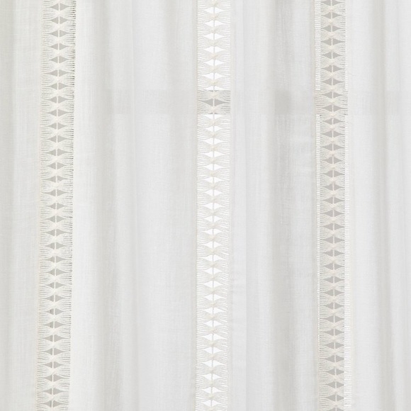 NWOT Opalhouse Light Filtering Lace Trim Curtain Panel 42” X 84” - Picture 6 of 13